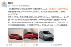 预售 21.99 万元起，蔚来乐道 L60 车型被曝 9 月